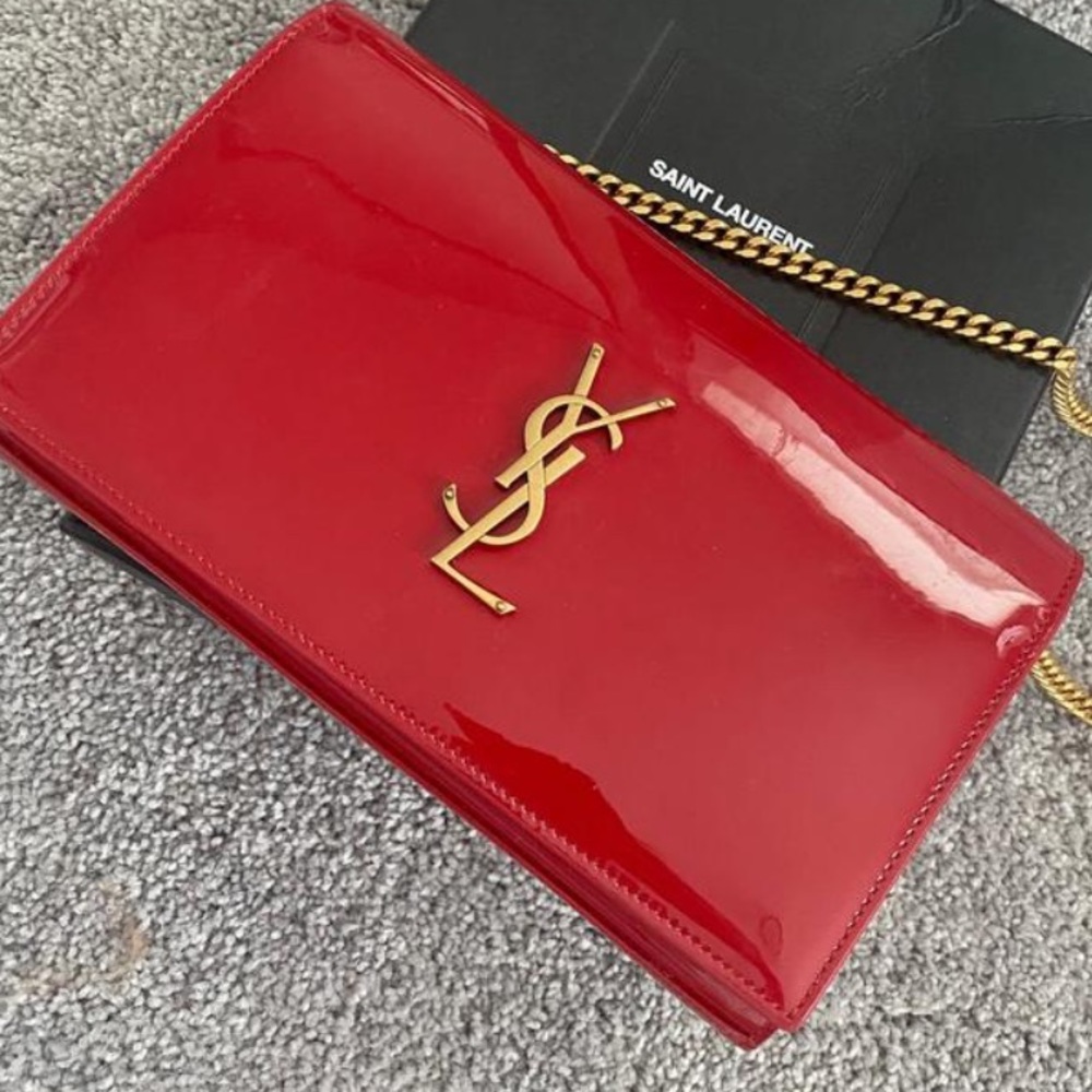 Saint Laurent YSL patent Leather Red bag